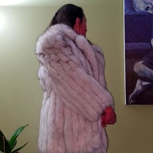 The Evans Collection Authentic Silver Fox CoaT